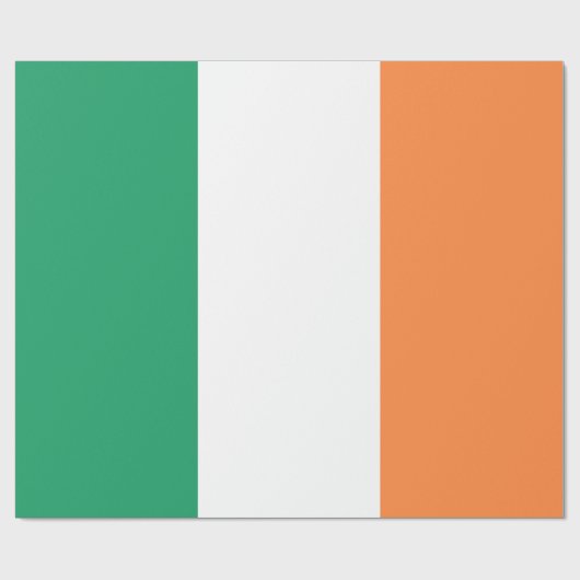 Papier Cadeau Irlande National Flag, standard irlandais, bannièr (Plat)