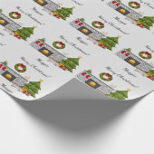 Papier Cadeau Isabella & Tan Long Cheveux Dachshund Salle de Noë (Coin)