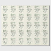 Papier Cadeau Isaïe 9:6 Un Enfant Est Né Pin Moderne Noël (Plat)