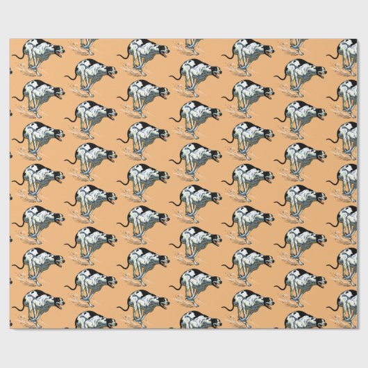 Papier Cadeau ish greyhound (Plat)