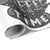 Papier Cadeau It Is Always Coffee Time (Coin rond)