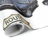 Papier Cadeau Itinéraire 66 Camaro (Coin rond)