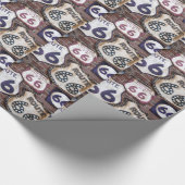 Papier Cadeau Itinéraire iconique vintage 66 (Coin)