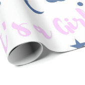 Papier Cadeau It's A Girl! (Coin rond)