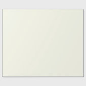 Papier Cadeau Ivoire Couleur Uni | Classique | Élégant (Plat)