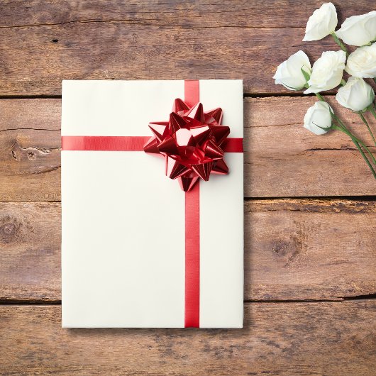 Papier Cadeau Ivoire Couleur Uni | Classique | Élégant