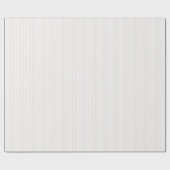 Papier Cadeau Ivoire doux et Baby shower rayé blanc (Plat)