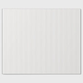 Papier Cadeau Ivoire doux et Baby shower rayé blanc (Plat)