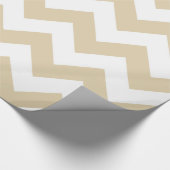 Papier Cadeau Ivory Mocha Neutral Chevrons (Coin)