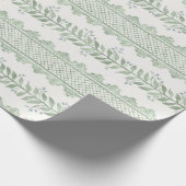 Papier Cadeau Ivystripes vertes (Coin)