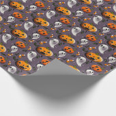 Papier Cadeau Jack-o-Ghost Violet (Coin)
