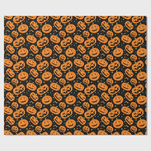 Papier Cadeau Jack-o'-lantern (Plat)