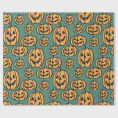 Papier Cadeau Jack-o'-lantern rire Halloween (Plat)