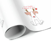 Papier Cadeau Jack Russell cher Père Noël…. (Coin rond)