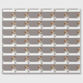 Papier Cadeau Jack Russell Chien Chien Chien Chien adorable Douc (Plat)