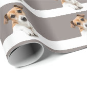 Papier Cadeau Jack Russell Chien Chien Chien Chien adorable Douc (Coin rond)