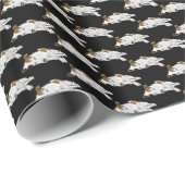 Papier Cadeau Jack Russell dormant (Coin rond)