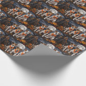 Papier Cadeau Jack Russell Halloween Épouvantable (Coin)