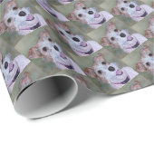 PAPIER CADEAU JACK RUSSELL MIGNON (Coin rond)