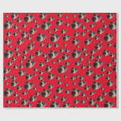 Papier Cadeau Jack Russell Papier d'enveloppement de chien (Plat)