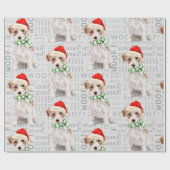 Papier Cadeau JACK RUSSELL TERRIER Noël pour les Amoureux de les (Plat)