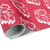 Papier Cadeau Jacksonville State University Gamecocks Red Eagle (Coin rond)