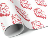 Papier Cadeau Jacksonville State University Gamecocks Red Eagle (Coin rond)