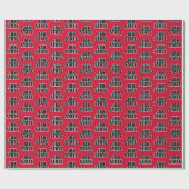 Papier Cadeau Jacksonville State University JAX STATE Bold Text (Plat)
