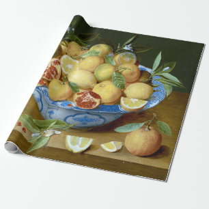 Papier Cadeau Jacob van Hulsdonck Encore la vie avec les citrons