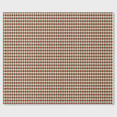 Papier Cadeau Jacquard blanc rouge et vert Imprimer Noël (Plat)