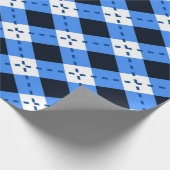 Papier Cadeau Jacquard bleu (Coin)