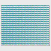 Papier Cadeau Jacquard de golf Blue & Green (Plat)