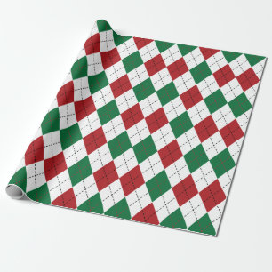 Papier Cadeau Jacquard de Noël Motif
