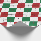 Papier Cadeau Jacquard de Noël Motif (Coin)