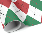 Papier Cadeau Jacquard de Noël Motif (Coin rond)