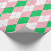 Papier Cadeau Jacquard Emerald Green Dk Grey Wht XL (Coin)