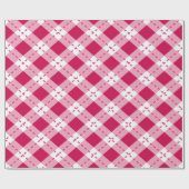 Papier Cadeau Jacquard rose (Plat)