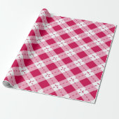 Papier Cadeau Jacquard rose (Déroulé)