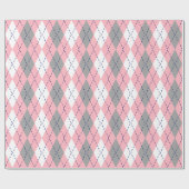 Papier Cadeau Jacquard XL bleu marine rose What (Plat)