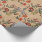 Papier Cadeau Jacques Laurent Agasse Études des fleurs d'été (Coin)