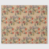 Papier Cadeau Jacques Laurent Agasse Études des fleurs d'été (Plat)