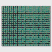 Papier Cadeau Jade et Turquoise avec Or (Plat)