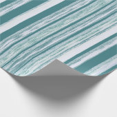 Papier Cadeau Jade Green Beach Hut Motif élégant (Coin)