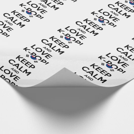 Papier Cadeau J'adore K-Pop ! (Coin)