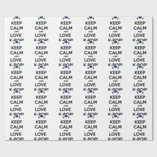 Papier Cadeau J'adore K-Pop ! (Plat)