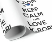 Papier Cadeau J'adore K-Pop ! (Coin rond)