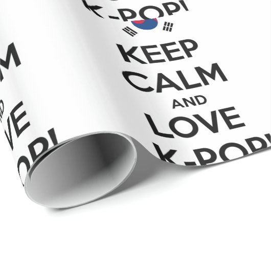 Papier Cadeau J'adore K-Pop ! (Coin rond)