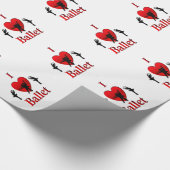 Papier Cadeau J'adore le ballet (Coin)