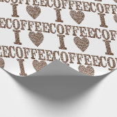 Papier Cadeau J'adore le café (Coin)