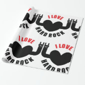 Papier Cadeau J'adore le hard rock (Déroulé)